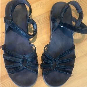 Teva Black Sandals with Strappy Design